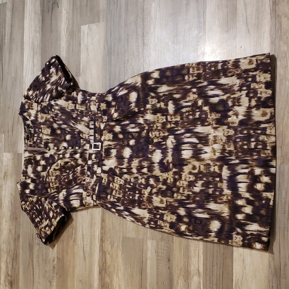 ALEX MARIE GEO PRINT SHEATH DRESS SZ 8 - Picture 1 of 16